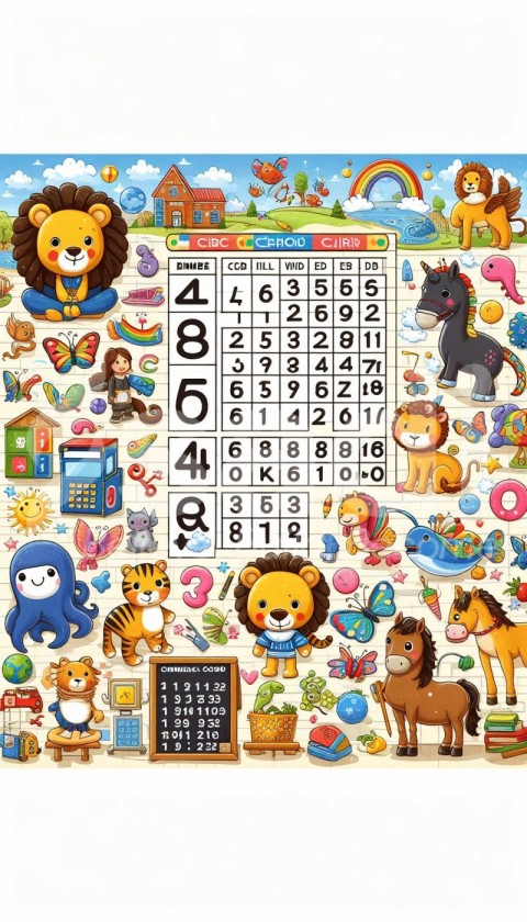 CBC School Numbers Learning Wall Chart