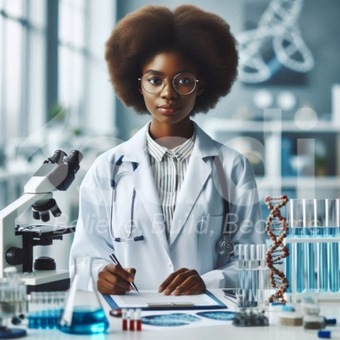 African Young doctor