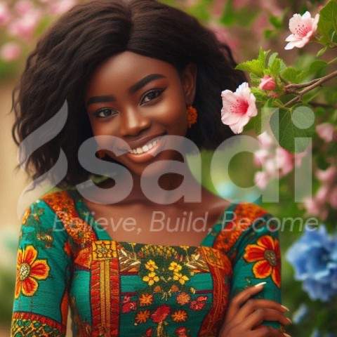 African lady image