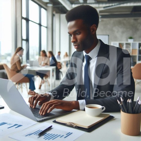 african american man working