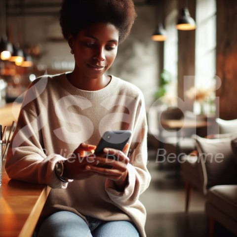 Woman Using her phone